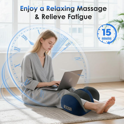 Foot Massager with Heat, Shiatsu Kneading Foot and Calf Electric Massager Machine with Roller, Massage Feet/Arm/Calf/Ankle for Relax, Plantar Fasciitis, Pain Relief, Gifts for Women & Men, Black