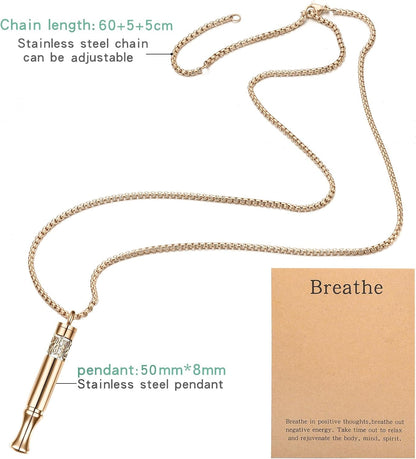 Quit Smoking Aid Necklace Stainless Steel Aromatherapy Diffuser (Rainbow)