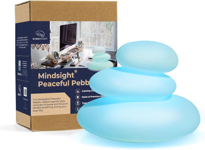 Mindsight 'Original Breathing Buddha' Guided Visual Meditation | 3 Modes to Slow Your Breathing & Calm Your Mind | Stress & Anxiety Relief | Wellness Gift | Adults, Kids, Classrooms | USB Rechargeable