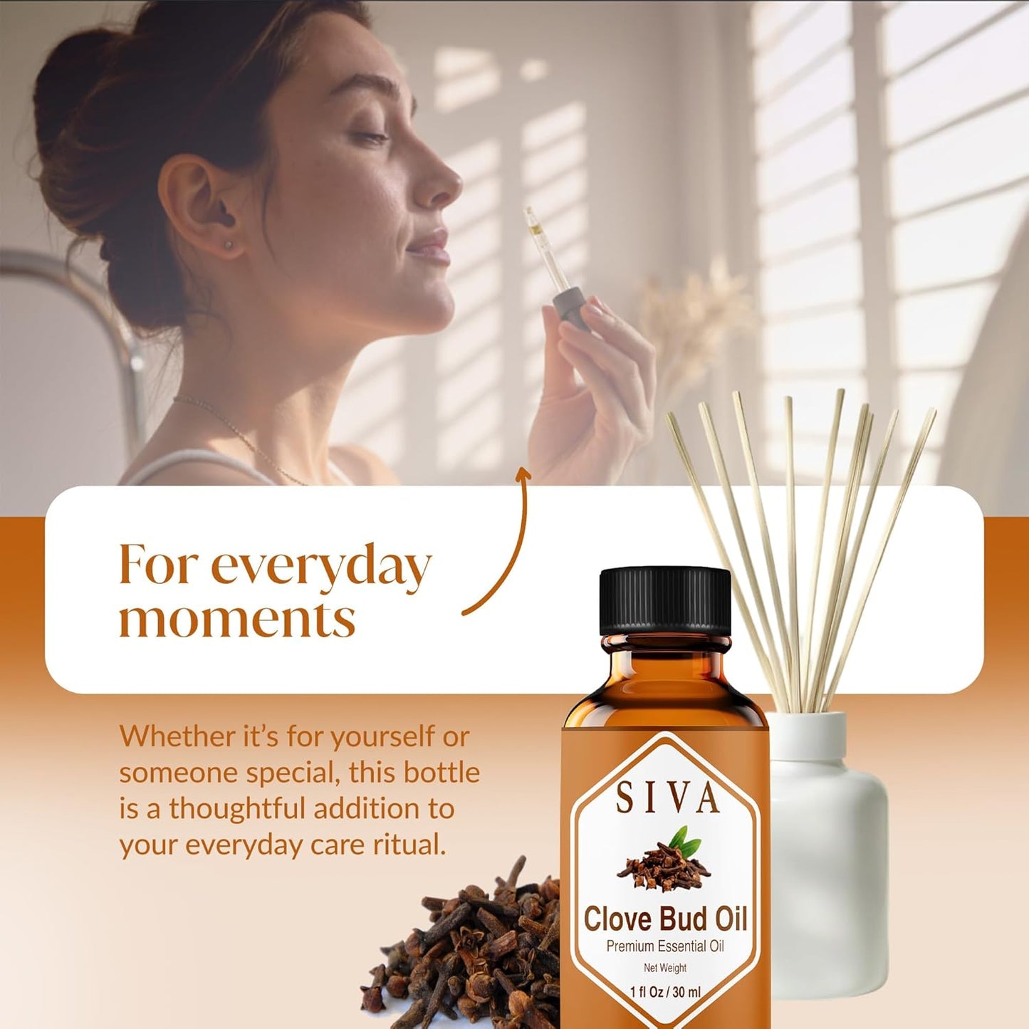Siva Lavender Essential Oil 16 Fl Oz – for Diffuser, Skin & Hair Care – Ideal for Massage & DIY Blends
