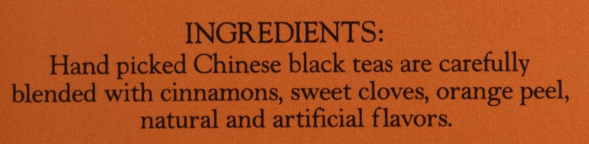 Harney & Sons Black Tea, 20 Sachets, Pack of 4 | Hot Cinnamon Sunset | Caffeinated | Orange and Cloves | Tin Packaging