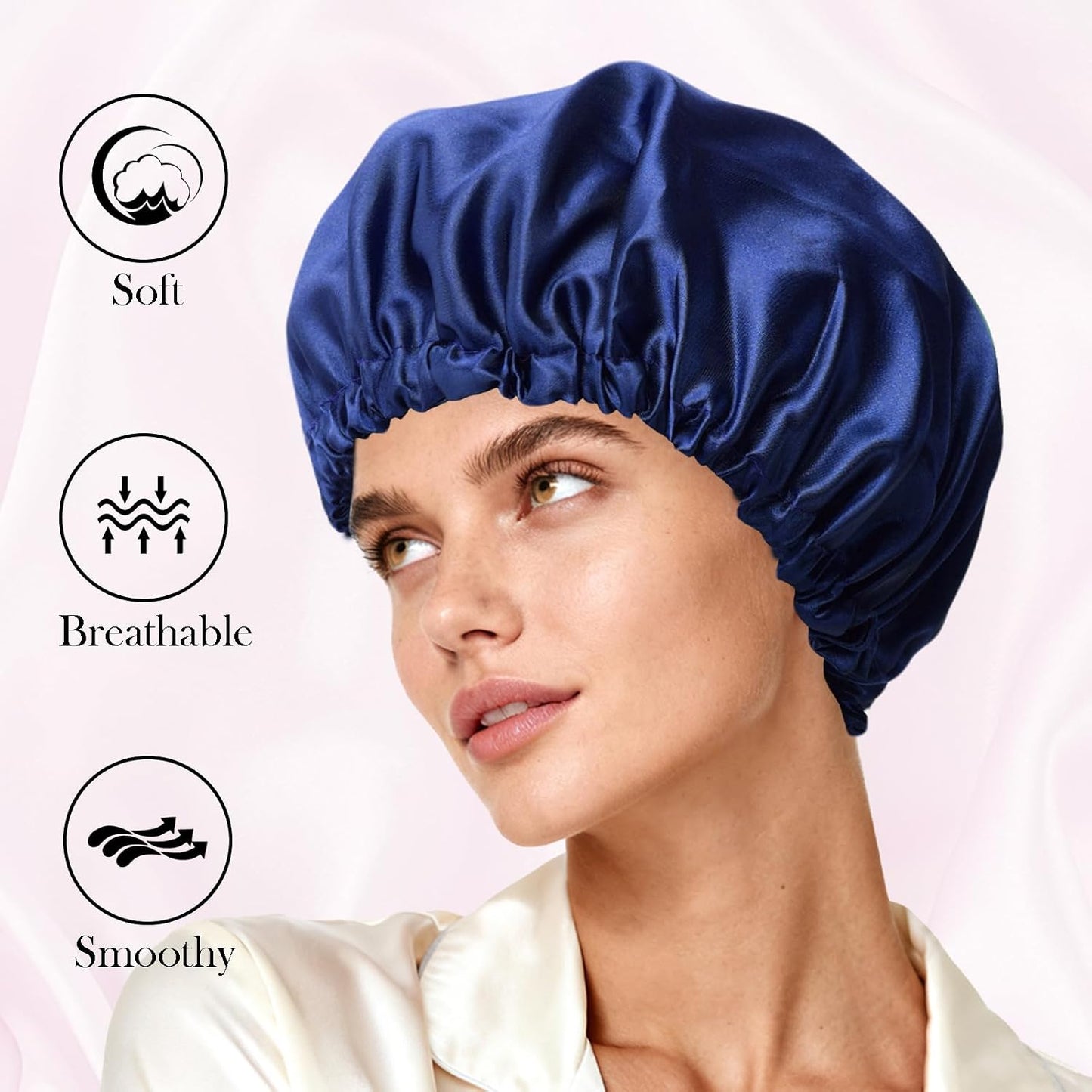 Satin Bonnet Double Layer Silk Bonnet for Sleeping Women for Natural Curly