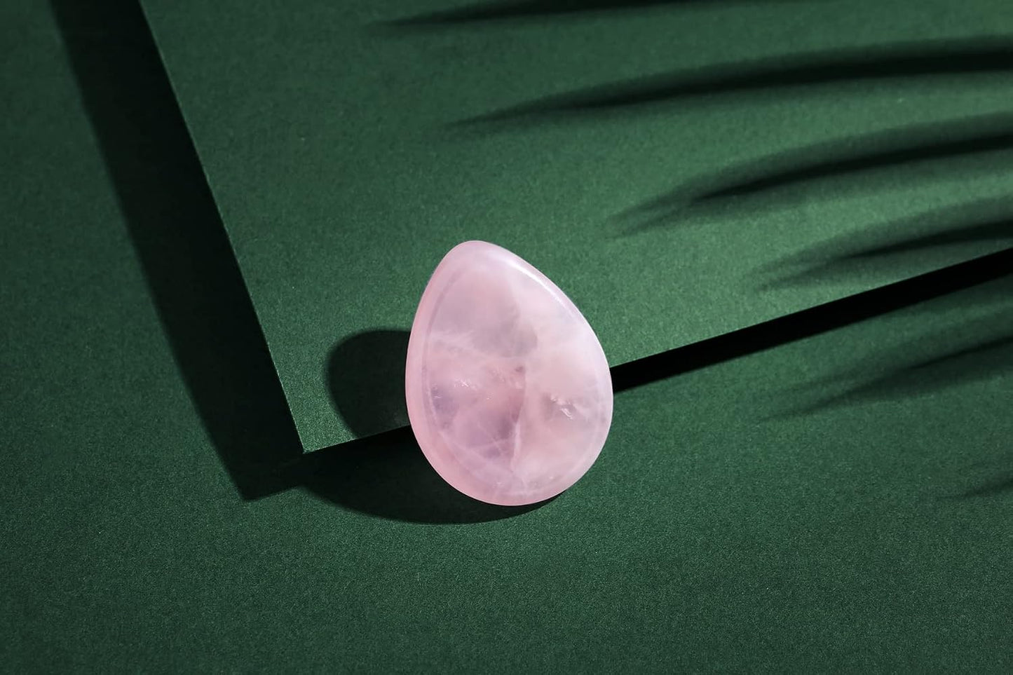 YATOJUZI Thumb Worry Stones for Anxiety Stress Relief Items Healing Crystals Natural Amethyst Rose Quartz Crystal Palm Pocket Stone Gemstones Meditation Reiki Spiritual Gifts for Women Men 2PCS