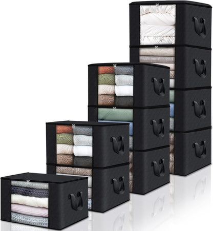 Fab totes Storage Bags for Clothes Blanket Storage Bins with Lids