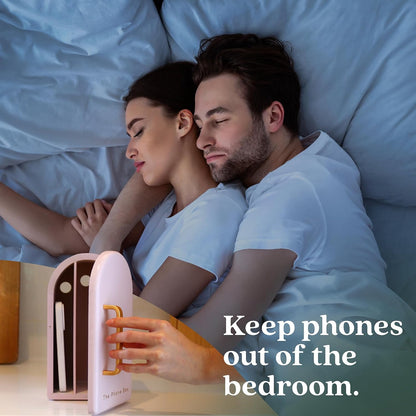 Papaya The Phone Box, Cell Phone Box for Family Time, Premium Bamboo Wood