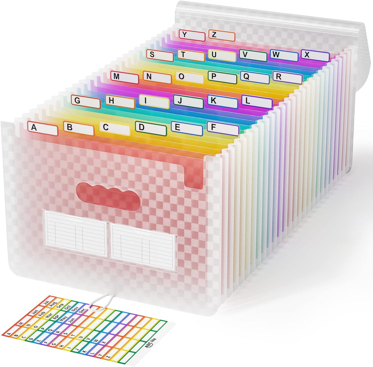 ABC life 26 Pockets Accordion File Organizer, Expanding File Folders