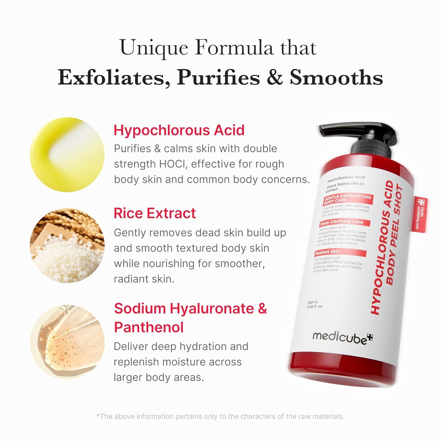 medicube Body Peel Shot with Kojic Acid and Turmeric | Gentle Body Brightening & Exfoliating Serum with BHA, LHA & PHA for Dead Skin Cells, Uneven Looking Skin & Excess Sebum | 9.46 fl.oz