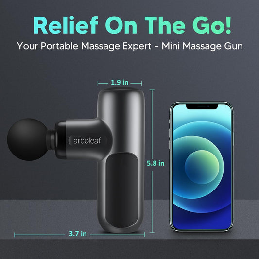 arboleaf Mini Massage Gun, Deep Tissue Percussion Massager Back Pain Relief