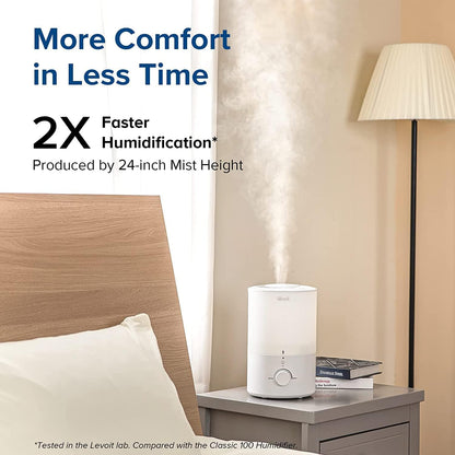 Levoit Humidifiers for Bedroom, Smart Warm and Cool Mist, Symptom Relief
