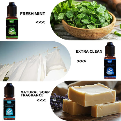 Essential Oils Set Top 6 Aromatherapy-Essential Oils for Diffuser for Home,Air Freshening Diffuser Oils Scents for Aromatherapy,Laundry,Candle&Soap Making,Humidifiers 6 X 10ML