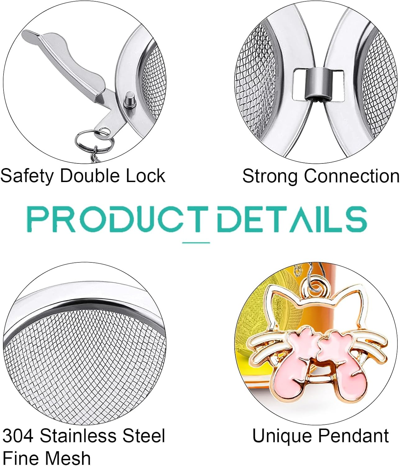 NSTaygate 2pcs Tea Infuser,Loose Leaf Tea Steeper Tea Strainer with Charm Handmade Dragonfly Butterfly Pendant Tea Ball Tea Filter Tea Infusers for Loose Tea
