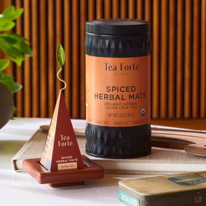 Tea Forte Spiced Herbal Maté Loose Leaf Tea Canister