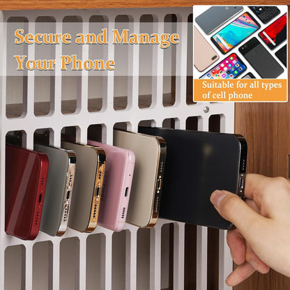 36 Slots Cell Phone Holder Classroom, Wooden Phone Lock Box