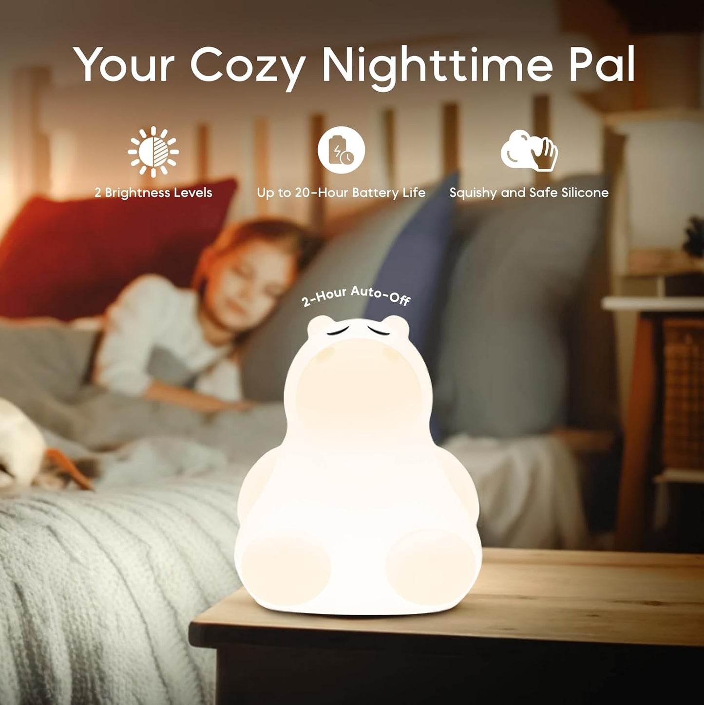 Breathing Pal 'Ted'- Mindfulness Breathing Light, Guided Visual Meditation Breathing Light, Anxiety Relief Items for Calm Down Corner/Meditation/Sleep for Adult&Kid