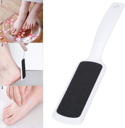 3 Pieces Colossal Foot Files Kit Foot Scrubber Foot Rasp and Double-Sided Heel Files Pedicure Tools Callus Remover Stainless Steel Feet Scraper Foot Grater for Dead Skin