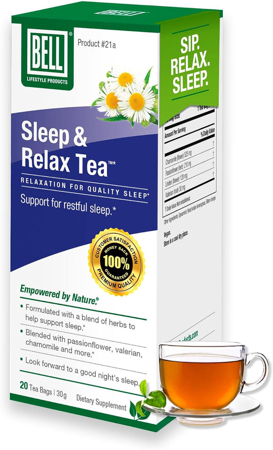 Bell Sleep & Relax Herbal Tea - Valerian & Chamomile - 20 Bags