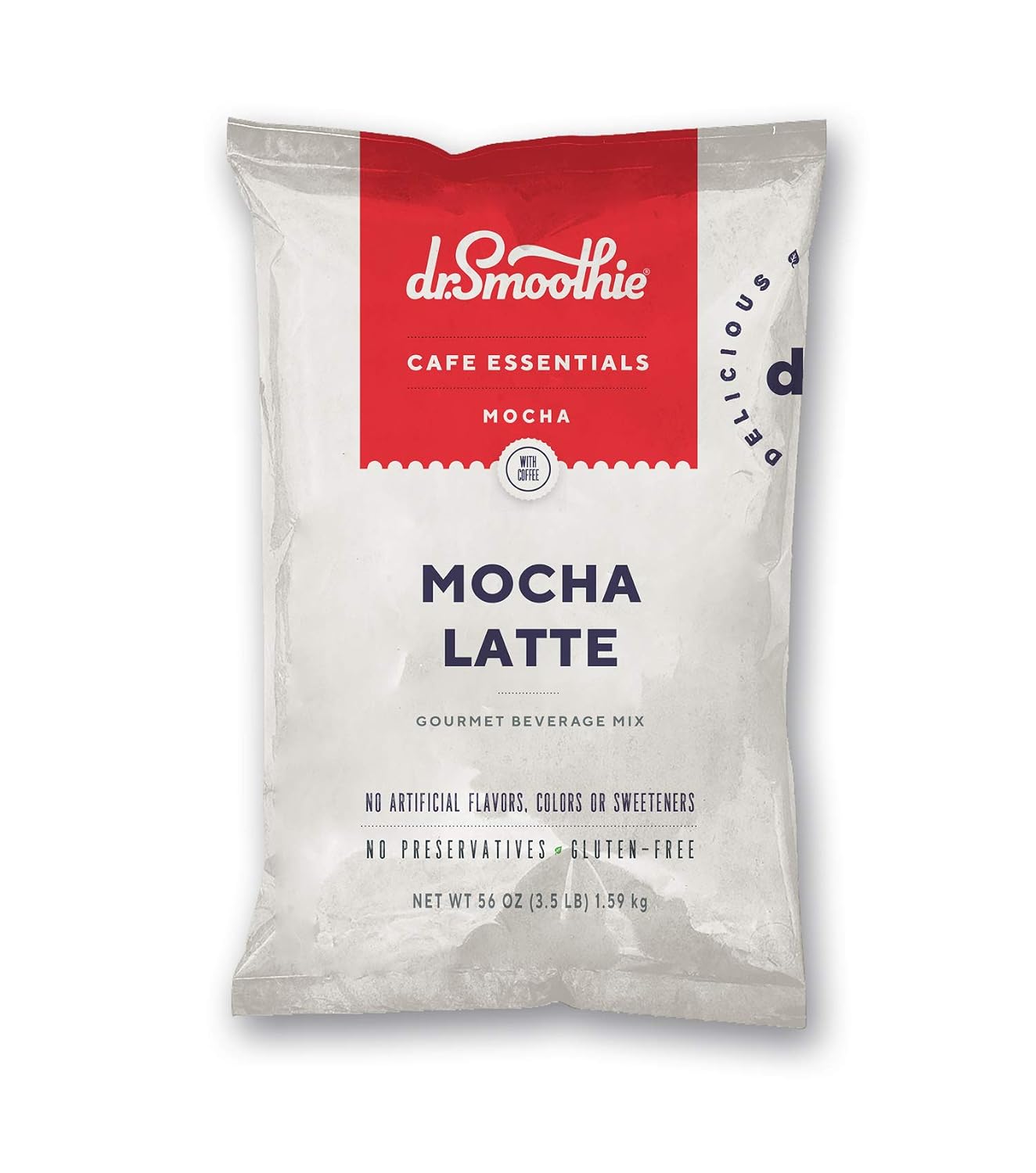 Café Essentials Matcha Green Tea Latte Frappe Mix – No Artificial Colors, Flavors, or Sweeteners – Shelf Stable – 51mg of Caffeine – Great for Hot, Iced, & Frozen Frappes (3.5 lb Bag, 30 Servings)