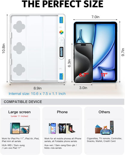 iDiskk Large Timer Lock Box for Phone iPad Self Control for Kids & Adults