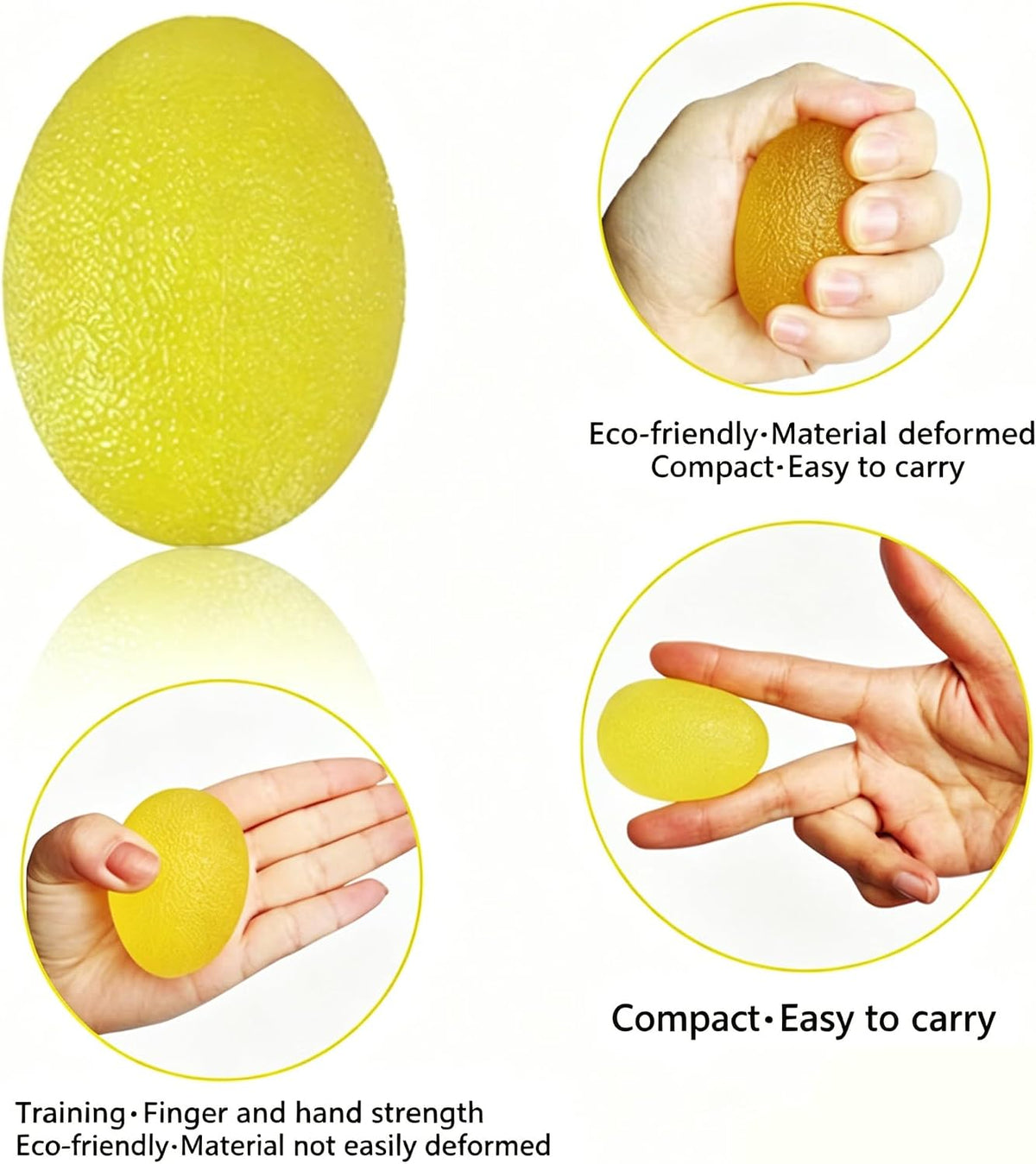 Stress Balls Squeeze Balls for Hand Strengthening Devices with Different Resistance Levels for Finger Forearm Wrist Exercise Relaxation and Pain Relief