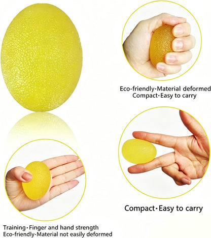 Stress Balls Squeeze Balls for Hand Strengthening Devices with Different Resistance Levels for Finger Forearm Wrist Exercise Relaxation and Pain Relief