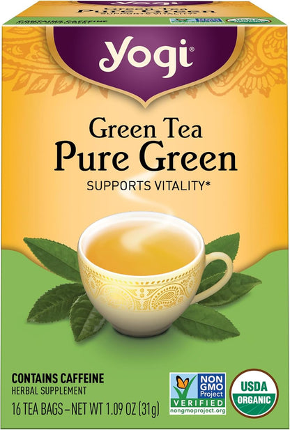 Yogi Tea, Green Tea Pure Green, 16 Count