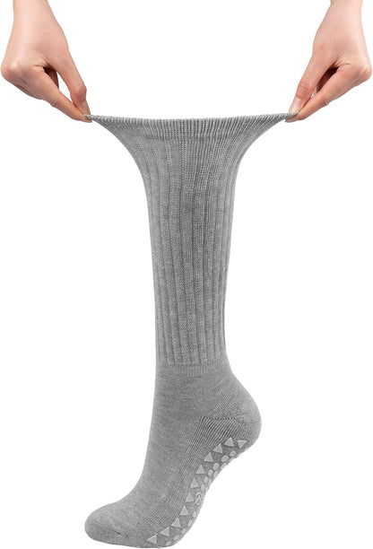 BomKinta Pilates Socks with Grips for Women Yoga Grippy Slouch Scrunch Sock