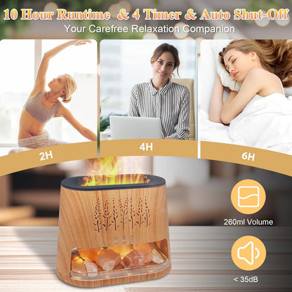Essential Oil Diffuser Himalayan Salt Lamp, 49 Color Combinations