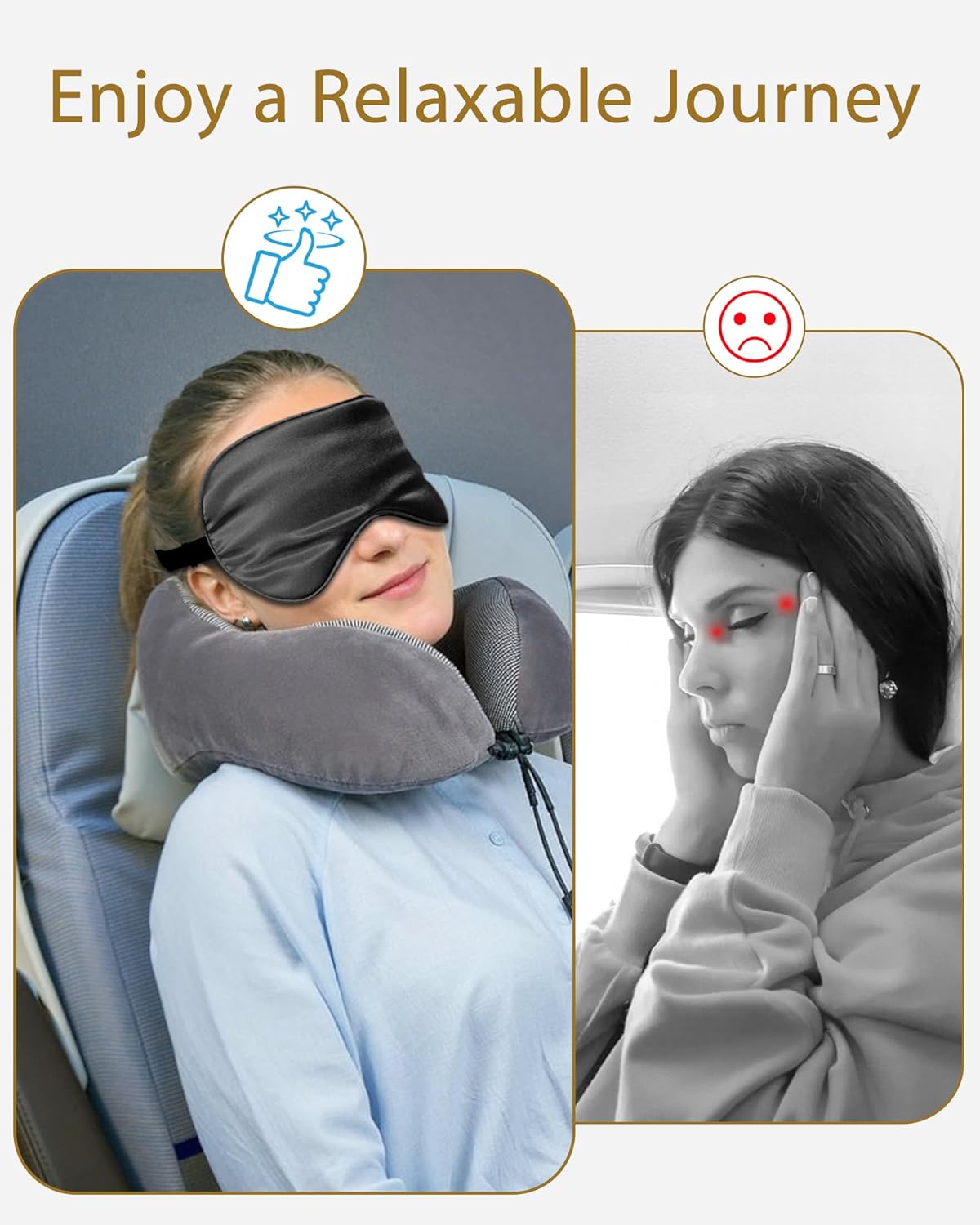 4 Pack Silk Sleep Mask - 100% Blackout, Zero Eye Pressure, Blindfold with Adjustable Strap, Super Soft Travel Eye Covers (Black, Pink, Blue, Purple)