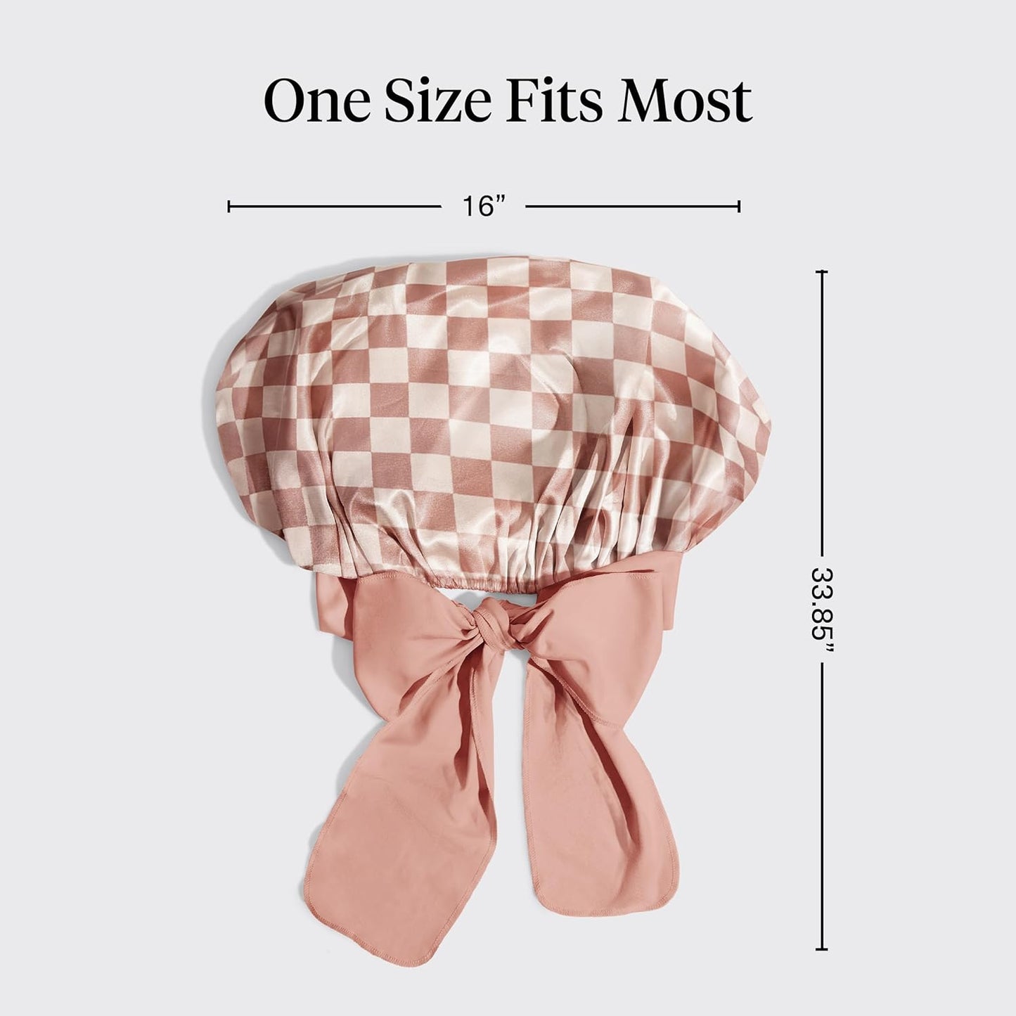 Kitsch XL Satin Bonnet for Sleeping - Softer Than Silk Bonnet For Sleeping Women - Secure Fit, Adjustable, Night Cap For Curly & Textured Hair - Prevents Breakage, Tangles & Thinning - Blush
