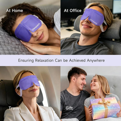 16 Pack Steam Eye Masks for Dry Eyes, Self Heating Warm Compress for Eyes Fatigue & Puffiness Relief, Disposable Heated Eye Mask for Spa & Travel, Gift for Women and Men - Unscented