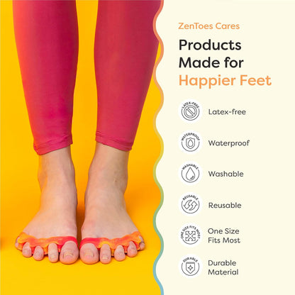 ZenToes Gel Toe Spacers & Separators for Overlapping Toes, 1 Pair