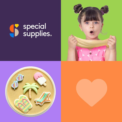 Special Supplies Sensory Therapy Putty for Kids and Adults with Cute Charms, Resistive Hand Exercise Stress Relief Therapy Putty (Farm)