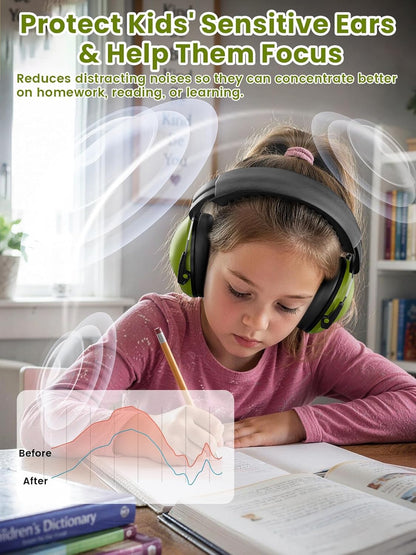 Dr.meter Ear Muffs for Noise Reduction: 27.4SNR Noise Cancelling Headphones for Kids Adults, EM100 Adjustable Hearing Protection Earmuffs for Monster Jam, Autism Sensory, Concerts, Fireworks