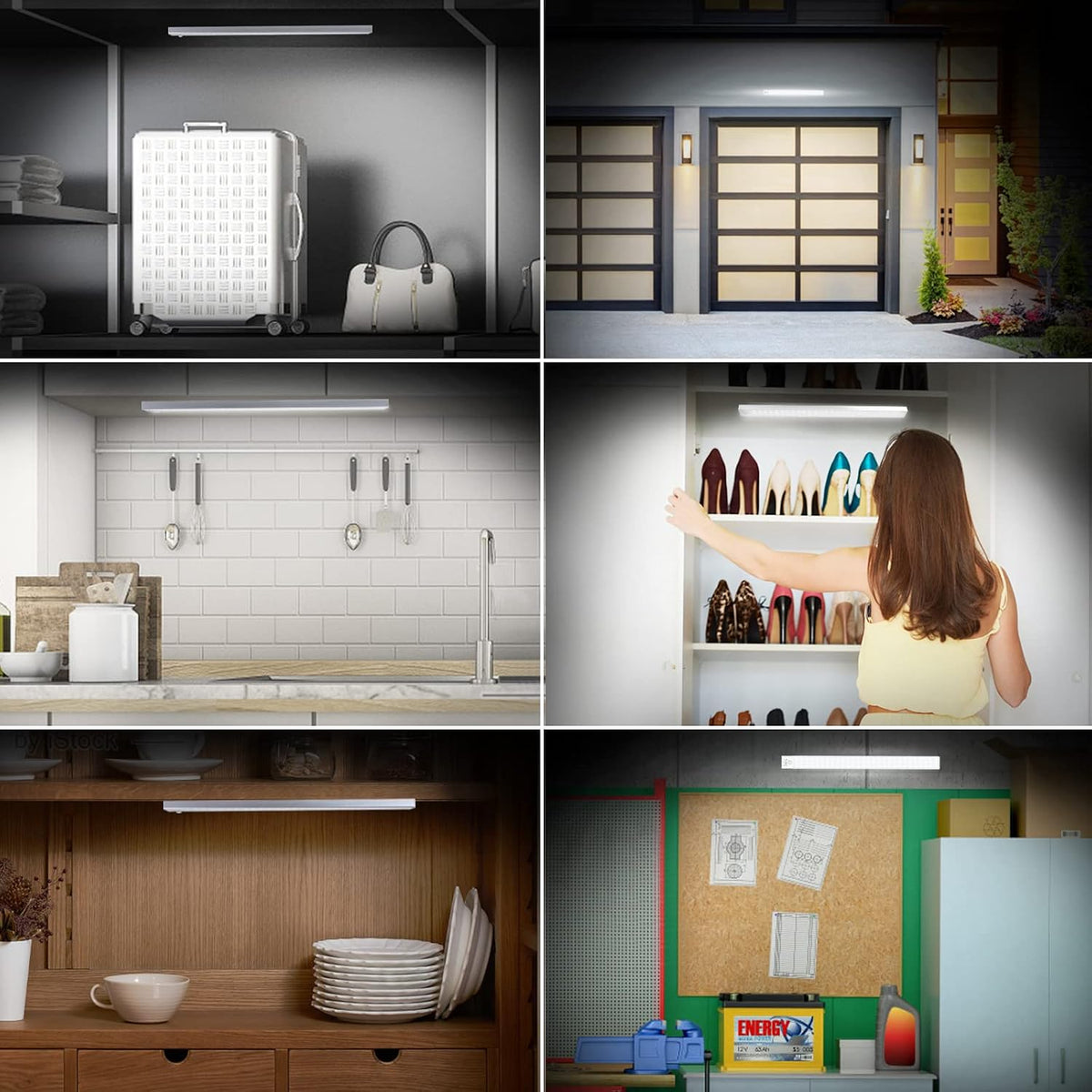 BLS 84 LED Closet Lights Battery Powered LED Lights, Super Bright Under Cabinet Lighting, Motion Sensor Light Indoor, Wireless Lights, 3200mah Rechargeable Battery Operated Lights, 180 Days Run Time