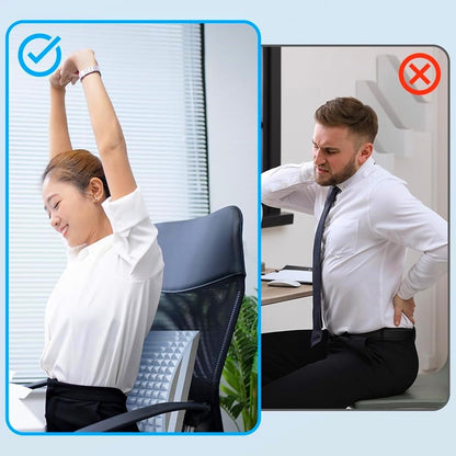 Refresh Neck and Back Stretcher Posture Corrector for Neck Pain Relief, Lower Back, Upper Back and Shoulder (Blue)