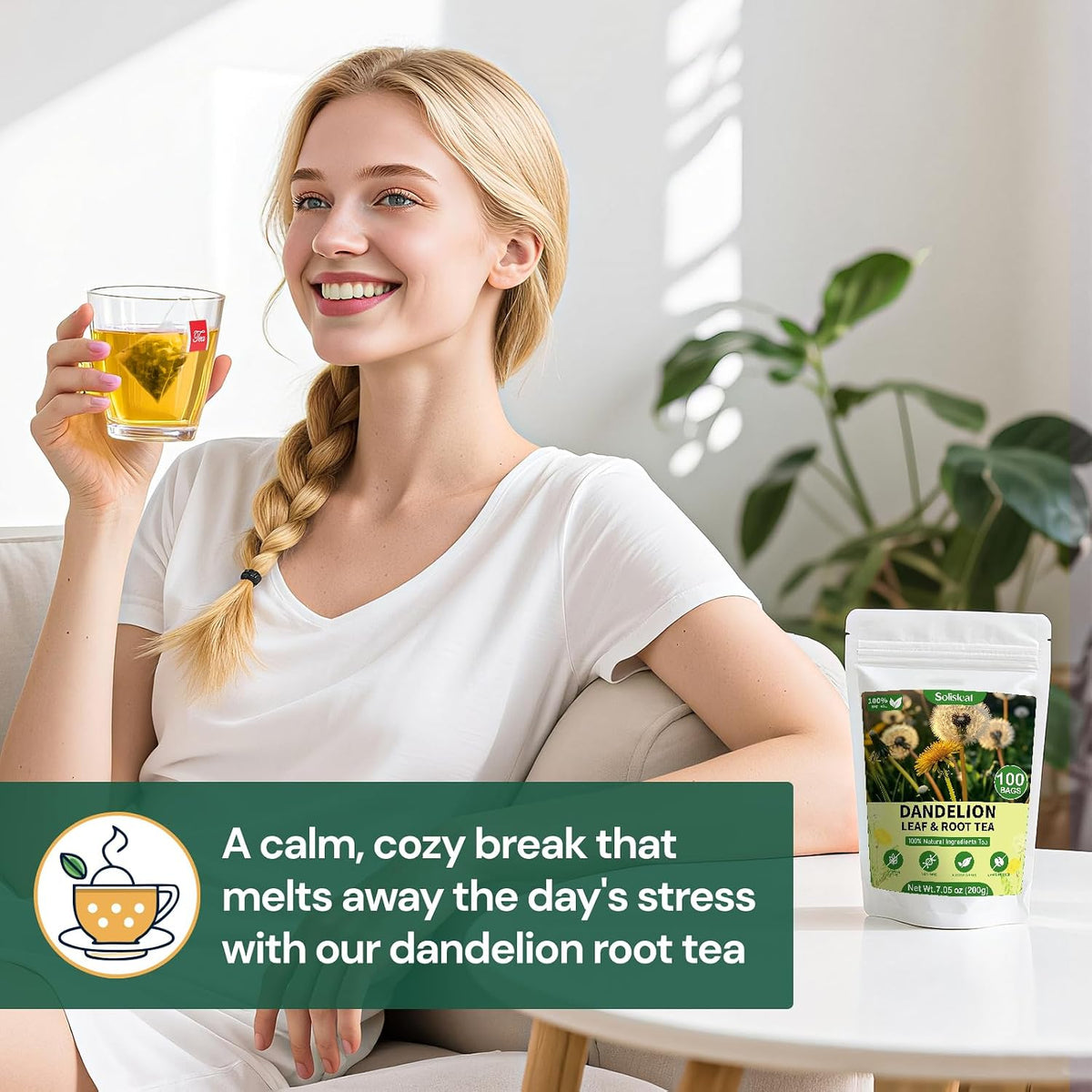 Loose Leaf Tea Sampler, 5 Natural Assorted Tea Gift Set For Tea Lovers