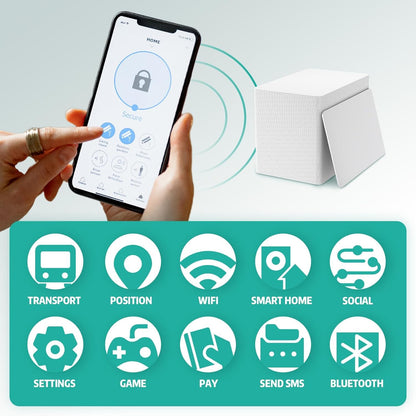 NFC Cards NFC Tags NFC Business Card NFC 215 Cards Blank 504 Bytes Programmable NFC Tags iPhones Compatible with NFC Enabled Mobile Phones & Devices (PVC-WHITECARD)