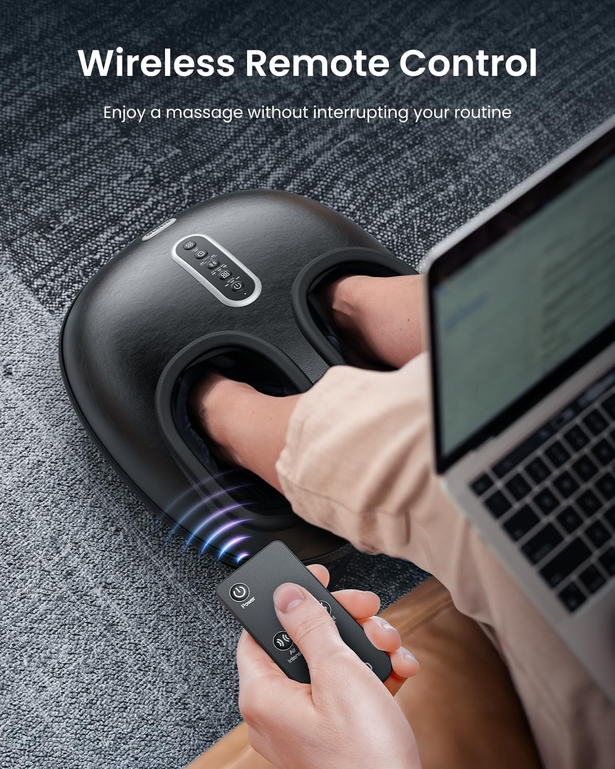 RENPHO 2026 [Upgraded] Foot Massager with Heat, Shiatsu Foot Massager for Plantar Fasciitis, FSA Eligible HSA Store Eligible, Deep-Kneading & Compression, Birthday Gifts for Women Men, Size Up to 12