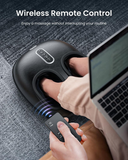 RENPHO 2026 [Upgraded] Foot Massager with Heat, Shiatsu Foot Massager for Plantar Fasciitis, FSA Eligible HSA Store Eligible, Deep-Kneading & Compression, Birthday Gifts for Women Men, Size Up to 12