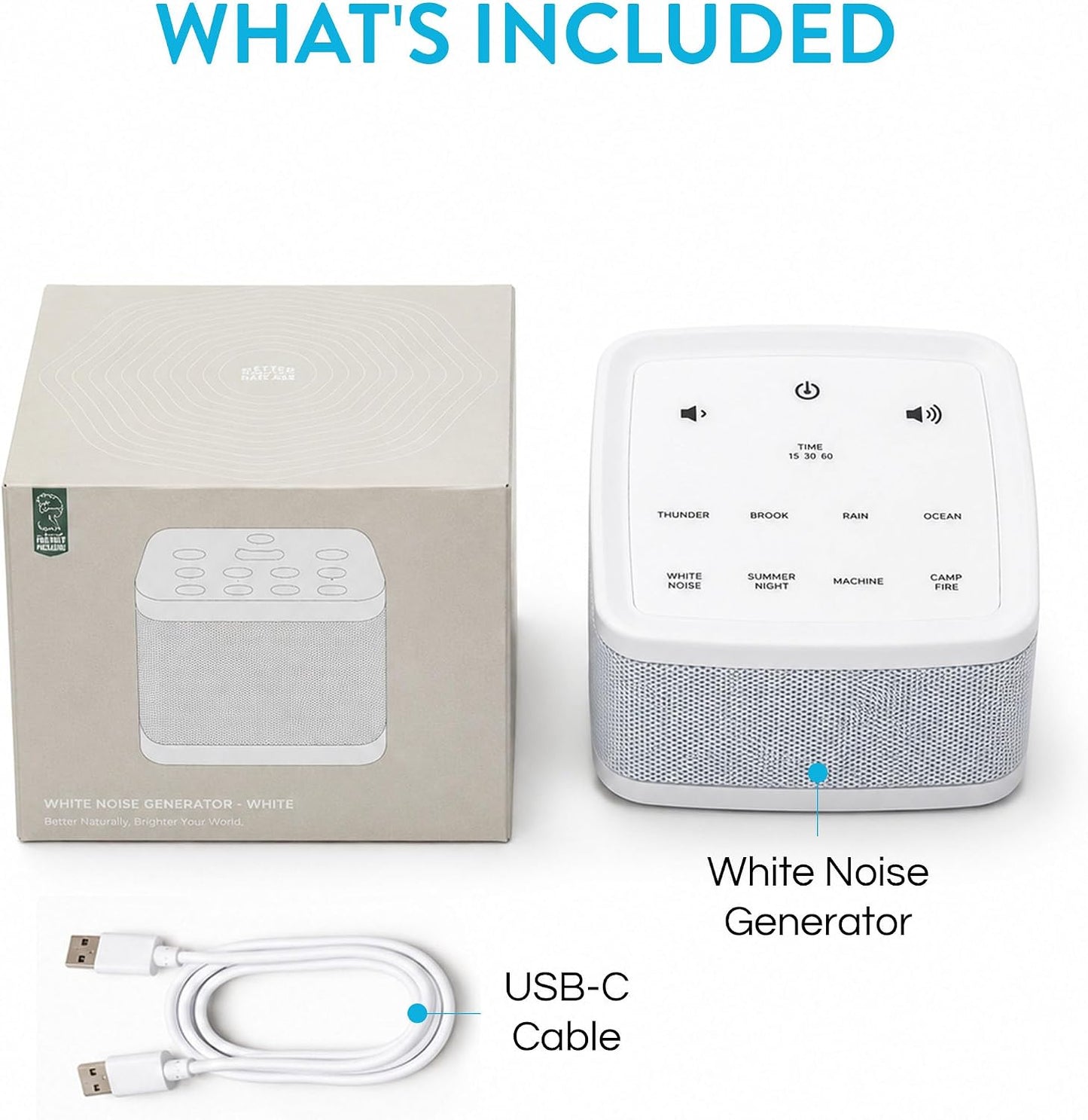 Big Red Rooster White Noise Machine for Baby Sleep, Portable Sound Machine