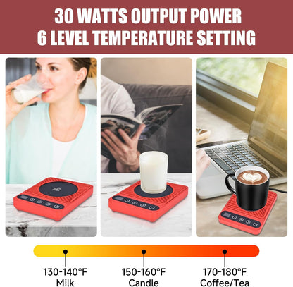 Mug Warmer - Electric Coffee Mug Warmer for Desk with Temperature Display