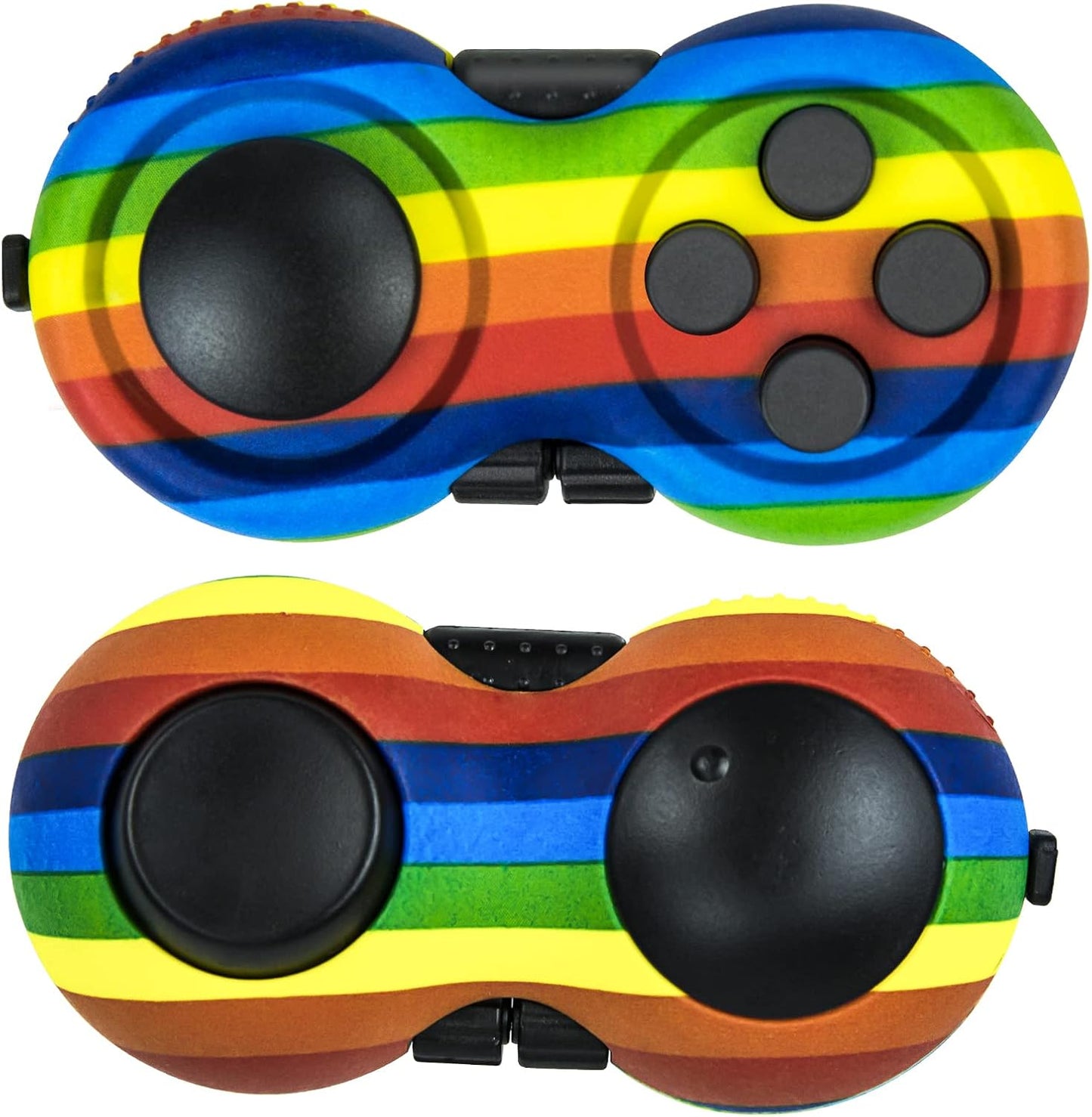 Original Fidget Toy Game, Rubberized Classical Controller Fidget Concentration Toy with 8-Fidget Functions and Lanyard - Excellent for Relieving Stress and Anxiety
