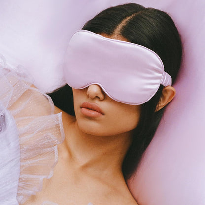 slip Contour Sleep Mask | 100% Pure Mulberry Silk, Ultra Soft | Contoured Design, Prevents Eye Pressure | Adjustable Strap, Ideal for Travel - Black
