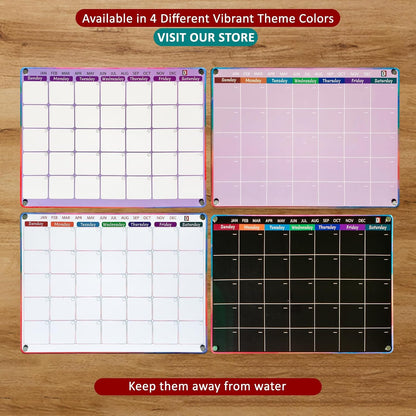 4 PCS Reusable Dry Erase Habit Tracker & Goal Planner |8.3 x 11.7''| with 6 PCS Magnetic Dry Erase Markers, Used as Fitness Planner, Reward, Behavior Chart & Chore Chart for Kids and Adults…