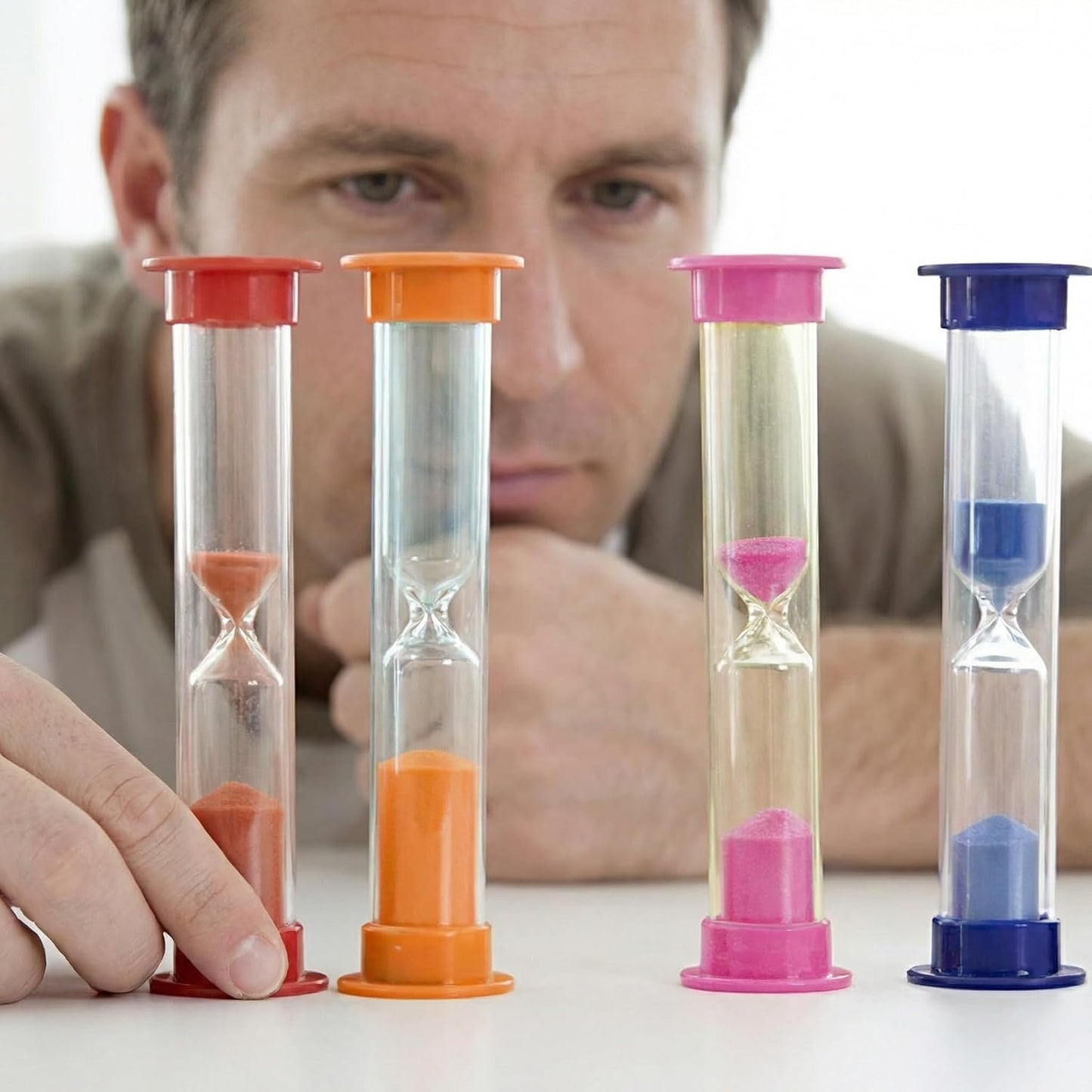 Shindel 2 Minute Sand Timer, 12PCS Hourglass Timers for Brushing Teeth, Teachers Classroom, Game and Productivity Tool