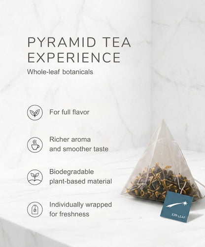 EZR LEAF Pura Herbal Tea Sampler - Caffeine-Free Tea Variety Gift Set
