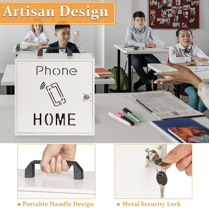 36 Slots Cell Phone Holder Classroom, Wooden Phone Lock Box