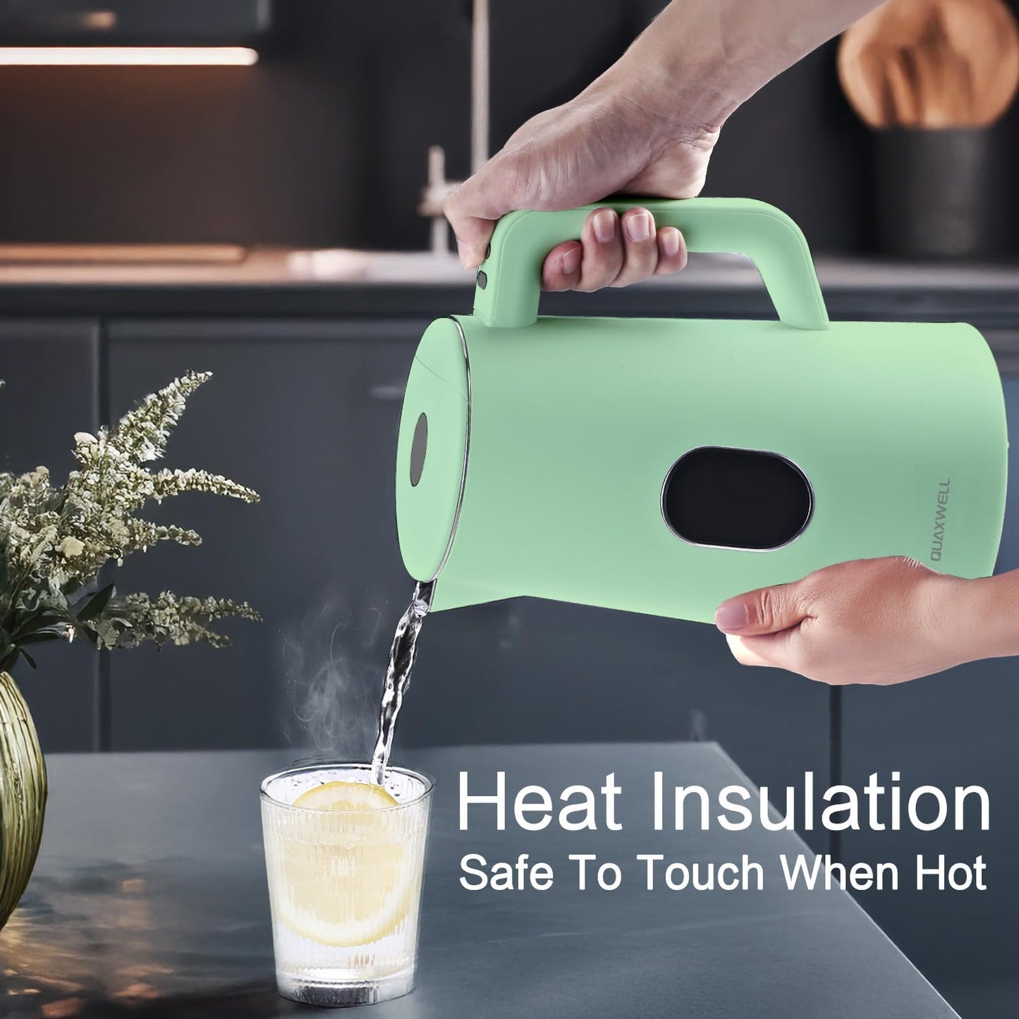 1.5L Electric Kettle Temperature Control, Green