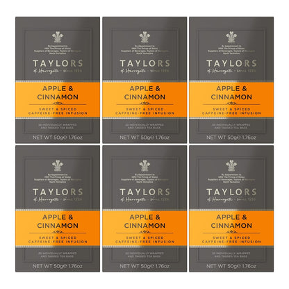 Taylors of Harrogate Lemon & Ginger, Herbal Tea, Individually Wrapped Bags, 100 Count (Pack of 1), Cleansing, Invigorating and Citrussy, Caffeine-Free, Enjoy Hot or Iced, 100 Teabags