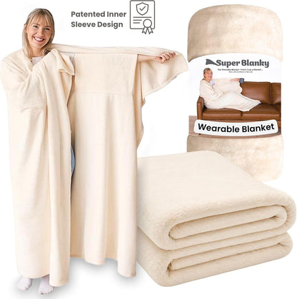 Super Blanky Wearable Blankets for Women & Men, Graduation Day Gift for Her, Cozy Gifts for Women, Wife Birthday Gifts Ideas